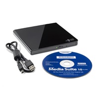 HITACHI LG - externá mechanika DVD-W/CD-RW/DVD±R/±RW/RAM GP57EB40, Slim, čierna, box+SW