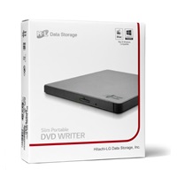 HITACHI LG - externá mechanika DVD-W/CD-RW/DVD±R/±RW/RAM GP57ES40, Slim, Silver, box+SW