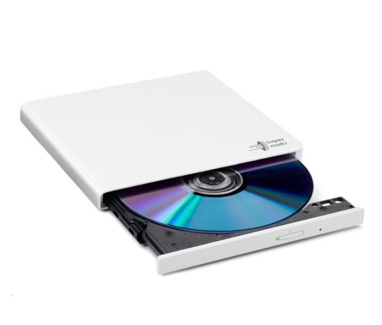 HITACHI LG - externá mechanika DVD-W/CD-RW/DVD±R/±RW/RAM GP57EW40, Slim, biela, krabica+SW