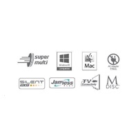 HITACHI LG - externá mechanika DVD-W/CD-RW/DVD±R/±RW/RAM GP57EW40, Slim, biela, krabica+SW