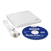 HITACHI LG - externá mechanika DVD-W/CD-RW/DVD±R/±RW/RAM GP60NW60, Slim, biela, krabica+SW