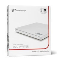 HITACHI LG - externá mechanika DVD-W/CD-RW/DVD±R/±RW/RAM GP60NW60, Slim, biela, krabica+SW