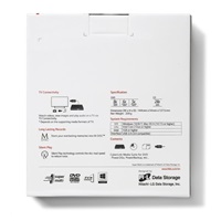 HITACHI LG - externá mechanika DVD-W/CD-RW/DVD±R/±RW/RAM GP60NW60, Slim, biela, krabica+SW