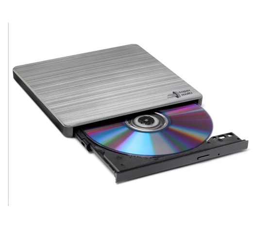 HITACHI LG - externá mechanika DVD-W/CD-RW/DVD±R/±RW/RAM GP60NS60, Slim, Silver, box+SW