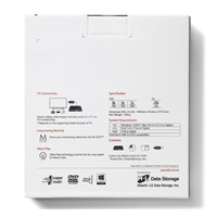 HITACHI LG - externá mechanika DVD-W/CD-RW/DVD±R/±RW/RAM GP60NS60, Slim, Silver, box+SW