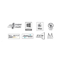 HITACHI LG - Externý DVD-W/CD-RW/DVD±R/±RW/RAM/M-DISC GP70NS50, Blade Ultra Slim, strieborný, krabica+SW