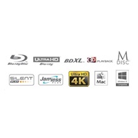 HITACHI LG - interná mechanika BD-W/CD-RW/DVD±R/±RW/RAM/M-DISC BU40N, Slim, 9.5 mm zásobník, čierny, voľne ložený bez SW