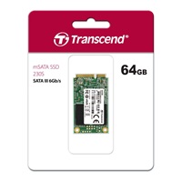 TRANSCEND Industrial SSD MSA230S 64GB, mSATA, SATA III, 3D TLC