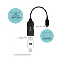 adaptér iTec USB-C Display Port 4K/60 Hz