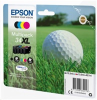 Atrament EPSON Multipack 4-farebný atrament "Golf" 34XL DURABrite Ultra