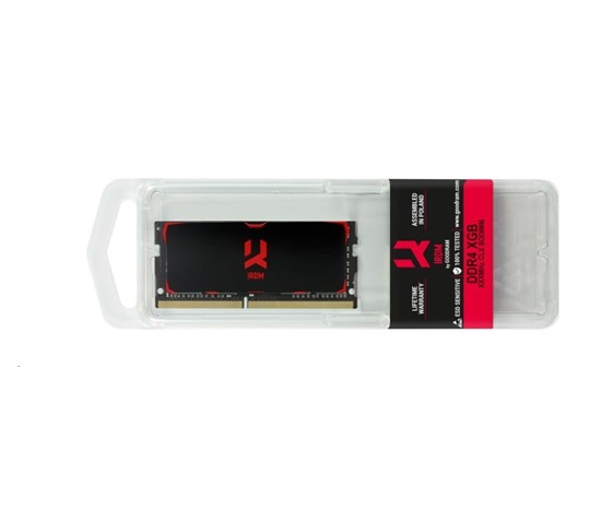 SODIMM DDR4 4GB 2400MHz CL15 SR GOODRAM IRDM, čierna