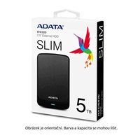 Externý pevný disk ADATA 1TB 2,5" USB 3.1 AHV320, čierna