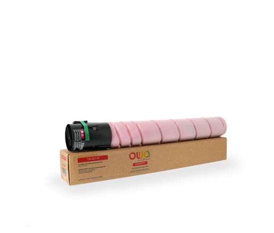 OWA Armor toner pre KONICA MINOLTA bizhub C224/C284/C364, 25000 strán, TN-321 M , červená/purpurová