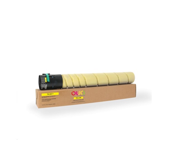 OWA Armor toner pre KONICA MINOLTA bizhub C258/C308/C368, 26000 strán, TN-324 Y, žltá/žltá