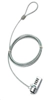 PREMIUMCORD Bezpečnostný zámok pre NTB 1,8 m Kensington Lock (4-miestny kód, oceľové lanko)