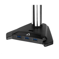 Stolný držiak ARCTIC Z2 Pro (Gen3) pre 2x LCD do 34", nosnosť 2x15 kg, 4x USB HUB, čierny