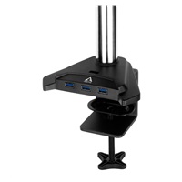 Stolný držiak ARCTIC Z2 Pro (Gen3) pre 2x LCD do 34", nosnosť 2x15 kg, 4x USB HUB, čierny