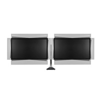 Stolný držiak ARCTIC Z2 Pro (Gen3) pre 2x LCD do 34", nosnosť 2x15 kg, 4x USB HUB, čierny