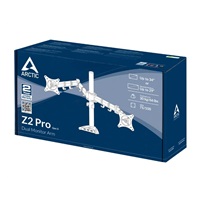 Stolný držiak ARCTIC Z2 Pro (Gen3) pre 2x LCD do 34", nosnosť 2x15 kg, 4x USB HUB, čierny