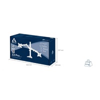 Stolný držiak ARCTIC Z2 Pro (Gen3) pre 2x LCD do 34", nosnosť 2x15 kg, 4x USB HUB, čierny