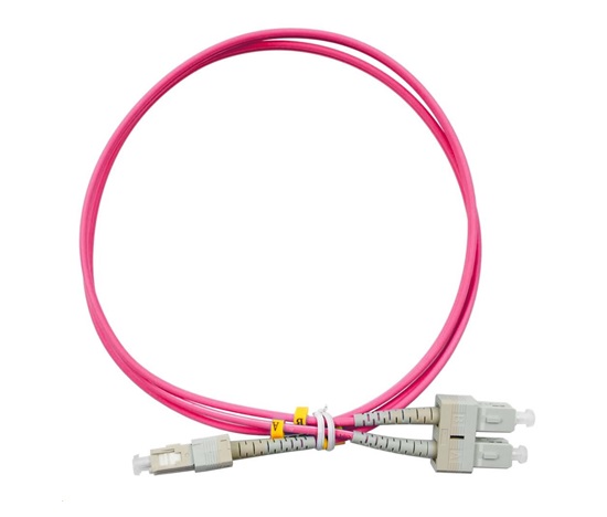 Duplexný patch kábel MM 50/125, OM4, SC-SC, LS0H, 3 m