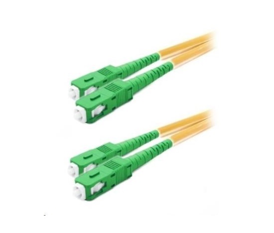Duplexný prepojovací kábel SM 9/125, OS2, SC(APC)-SC(APC), LS0H, 1m