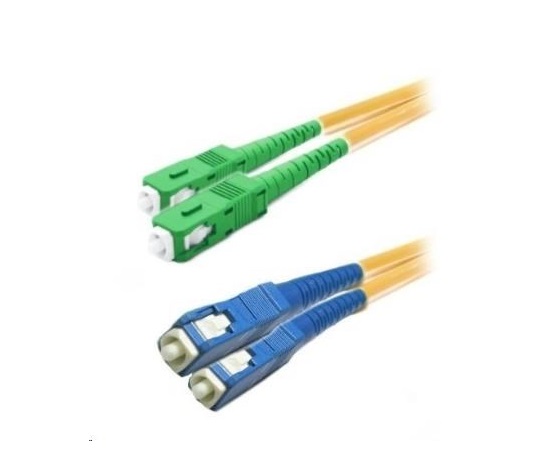 XtendLan duplexný prepojovací kábel SM 9/125, OS2, SC(APC)-SC(PC), LS0H, 3 m