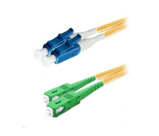 XtendLan duplexný prepojovací kábel SM 9/125, OS2, LC(PC)-SC(APC), LS0H, 3 m