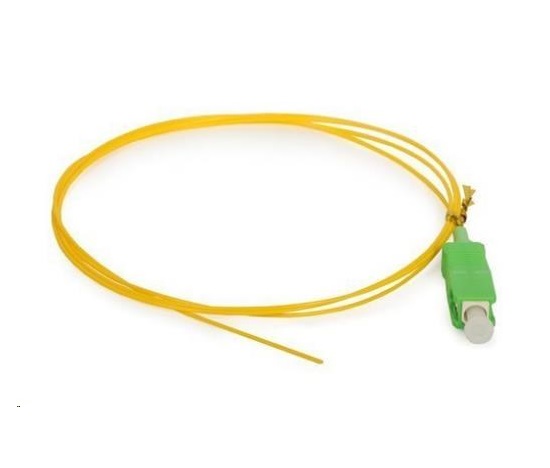 Pigtail SM 9/125, OS2, konektor SC(APC), LS0H, 1m