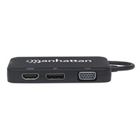 MANHATTAN USB-C na HDMI/DP/VGA/DVI dokovacia stanica