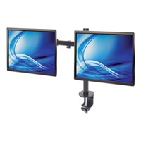 Stolný držiak MANHATTAN pre 2xLCD, 13" až 32", čierny