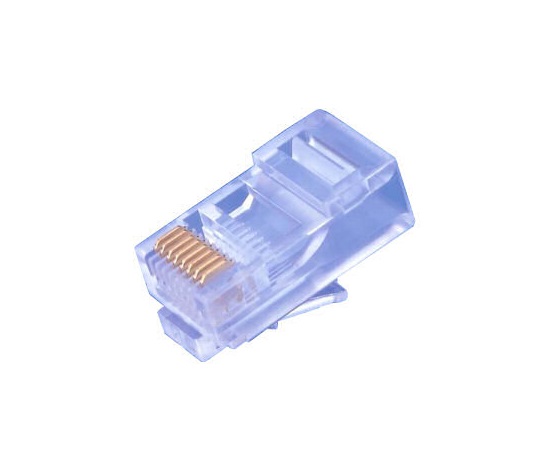 Konektor RJ45 UTP (8p8c), Cat5E, 30µm, licna(lanko) - 100 ks