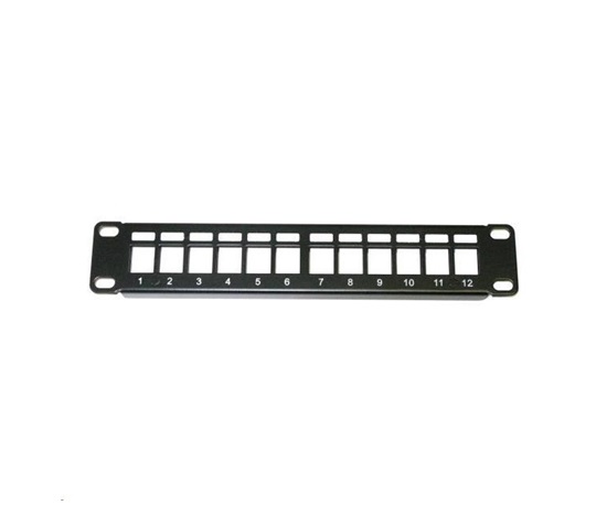 10" modulárny patch panel XtendLan 12 portov, čierny