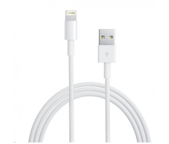 Kábel APPLE USB s konektorom lightning - biely (hromadné balenie) 2 m