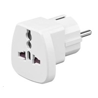 Goobay Univerzálny cestovný adaptér pre zahraničné spotrebiče do zásuvky IEC 320 C13