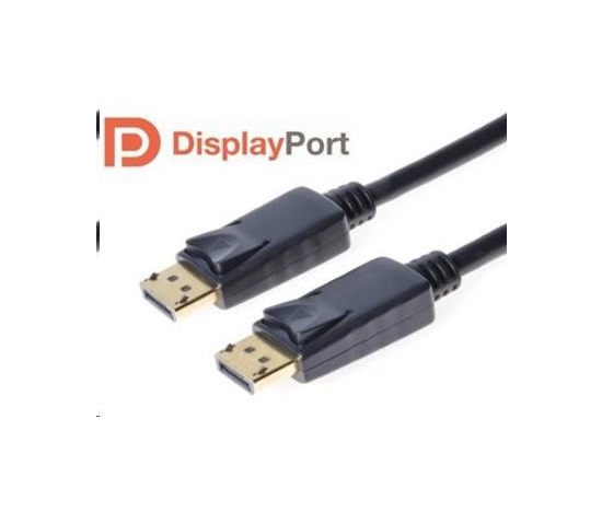 PREMIUMCORD DisplayPort 1.2 pripojovací kábel M/M, pozlátené konektory, 3 m