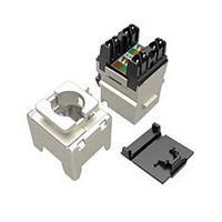 Solarix 10G Keystone CAT6A STP čierny SXKJ-10G-STP-BK-NA