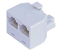 Zásuvka RJ45, 1x8p8c/2x8p8c - telefón