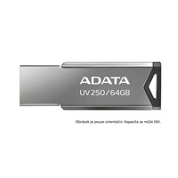 ADATA Flash Disk 16GB USB 2.0 DashDrive UV250, stříbrná