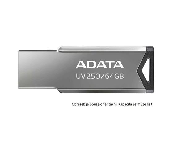 ADATA Flash Disk 16GB USB 2.0 DashDrive UV250, stříbrná
