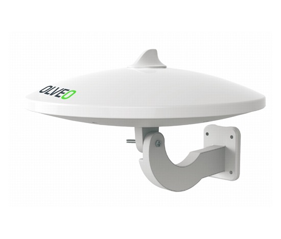 EVOLVEO Jade 1, aktivní venkovní anténa FM/DAB+/DVB-T2, filtr LTE,4G,5G