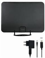 EVOLVEO Xany 2A, 230/5V, aktivní pokojová anténa FM/DAB+/DVB-T2, filtr LTE,4G,5G