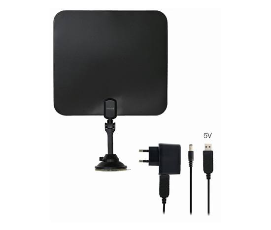 EVOLVEO Xany 2C LTE 230/5V, aktivní pokojová anténa FM/DAB+/DVB-T/T2, filtr LTE