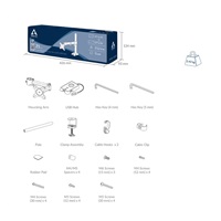 Držiak stola ARCTIC Z1 (Gen.3) pre 1x LCD do 43", nosnosť 15 kg, USB HUB, čierny