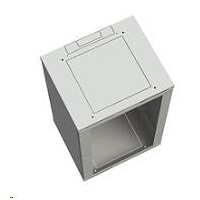 Nástenná rozvodná skriňa Solarix SENSA 6U 500mm, plechové dvere, RAL 7035 SENSA-6U-65-21-G