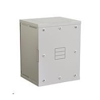 Nástenný rozvádzač Solarix SENSA 15U 500mm, plechové dvere, RAL 7035 SENSA-15U-65-21-G