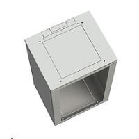 Nástenný rozvádzač Solarix SENSA 15U 500mm, plechové dvere, RAL 7035 SENSA-15U-65-21-G