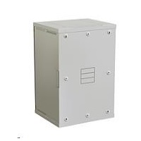 Nástenný rozvádzač Solarix SENSA 18U 500mm, plechové dvere, RAL 7035 SENSA-18U-65-21-G