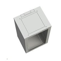 Nástenný rozvádzač Solarix SENSA 18U 500mm, plechové dvere, RAL 7035 SENSA-18U-65-21-G