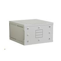 Nástenný rozvádzač Solarix SENSA 6U 600mm, plechové dvere, RAL 7035 SENSA-6U-66-21-G